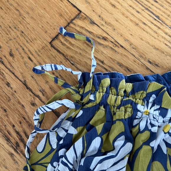 Aerie | Blue Floral Printed Side Tie Skirt Medium - Picture 3 of 5
